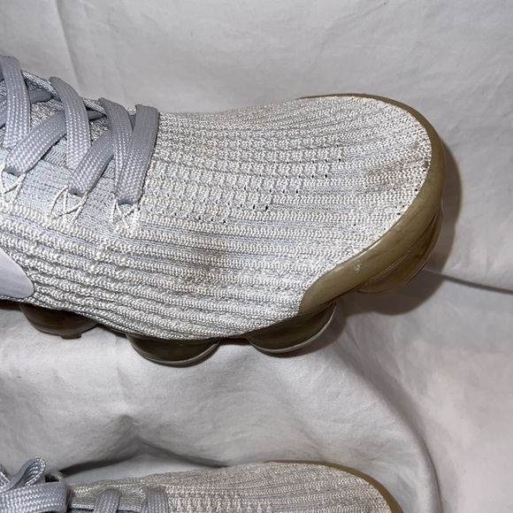 Nike Air VaporMax Flyknit 3 Sneaker white/white/Pure Platinum size 10m - Picture 6 of 8